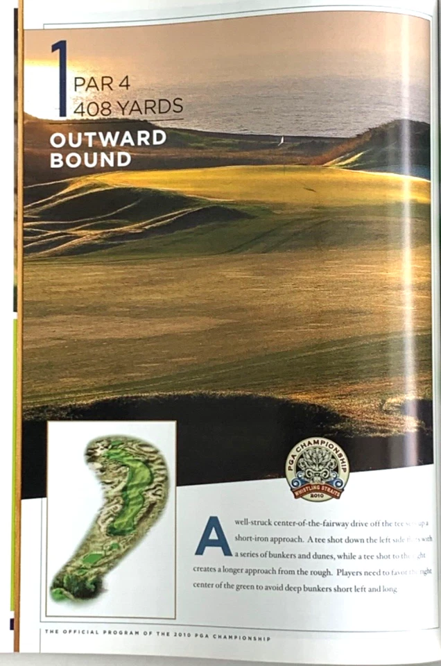 2010  PGA GOLF CHAMPIONSHIP  OFFICIAL  TOURNAMENT PROGRAM  WHISTLING STRAITS  C5 - Image 2 of 4