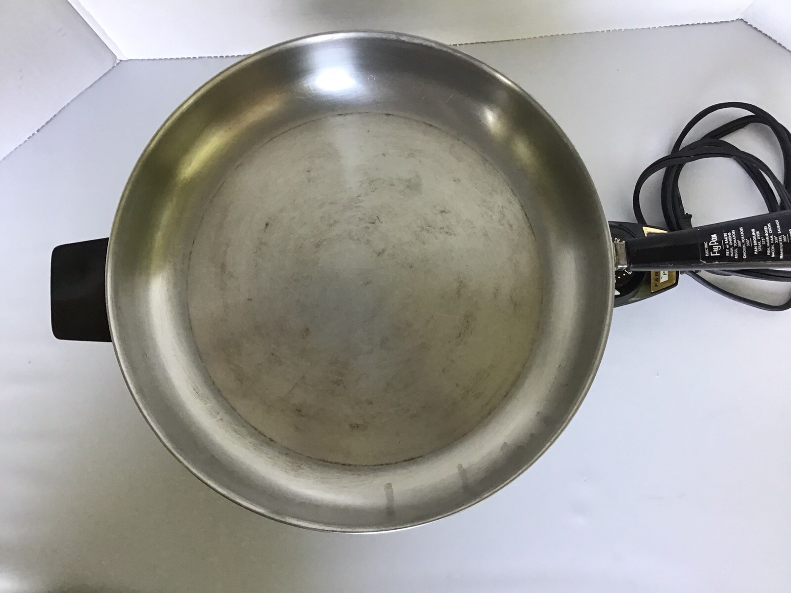 VINTAGE FABERWARE 12” STAINLESS STEEL ELECTRIC FRY PAN MODEL 310A WORKS eBay