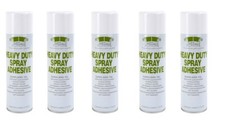  HEAVY DUTY UPHOLSTERY FOAM FABRIC CARPET SPRAY ADHESIVE GLUE 500ML