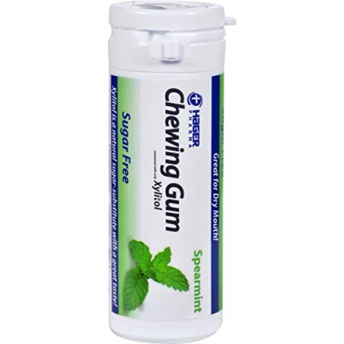 (6PK) Hager Pharma Xylitol Chewing Gum, Spearmint, 30 Count 014081060167VL - 第 1/1 張圖片