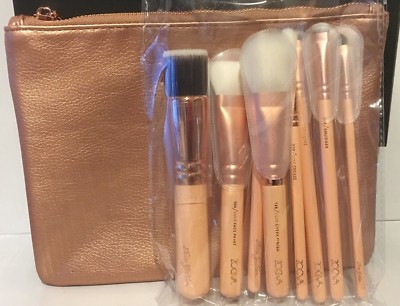 ZOEVA Full Set 8 Brushes Rose Golden Luxury Set Vol 2 NIB
