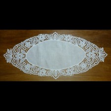 CENTRO LINO BISSO RINASCIMENTO corredo ricamo tombolo burano rintaglio filet n°5