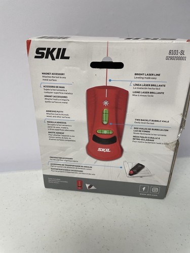 Skil 8101-SL Cordless AG13 15 ft. Multi-Functional Chalk line Laser Level Open B - Picture 2 of 6