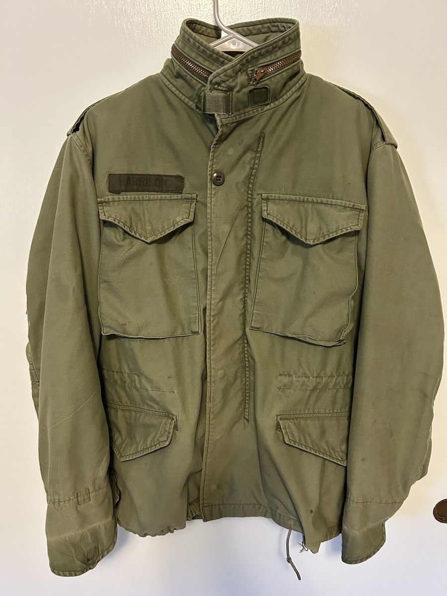 M-65 Cold Weather Field Coat Jacket W Hood Small See M-65 Cold Weather Field Coat Jacket W Hood Small See