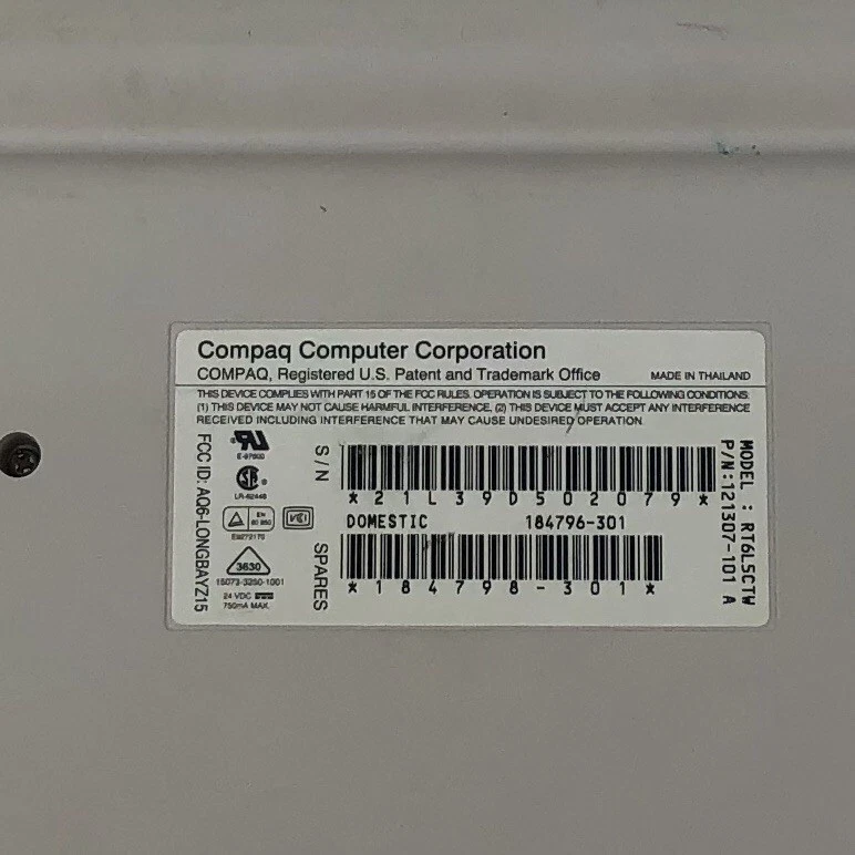 Scanner Keyboard By Compatibles By Compaq Untested Guaranteed - Image 3 of 4