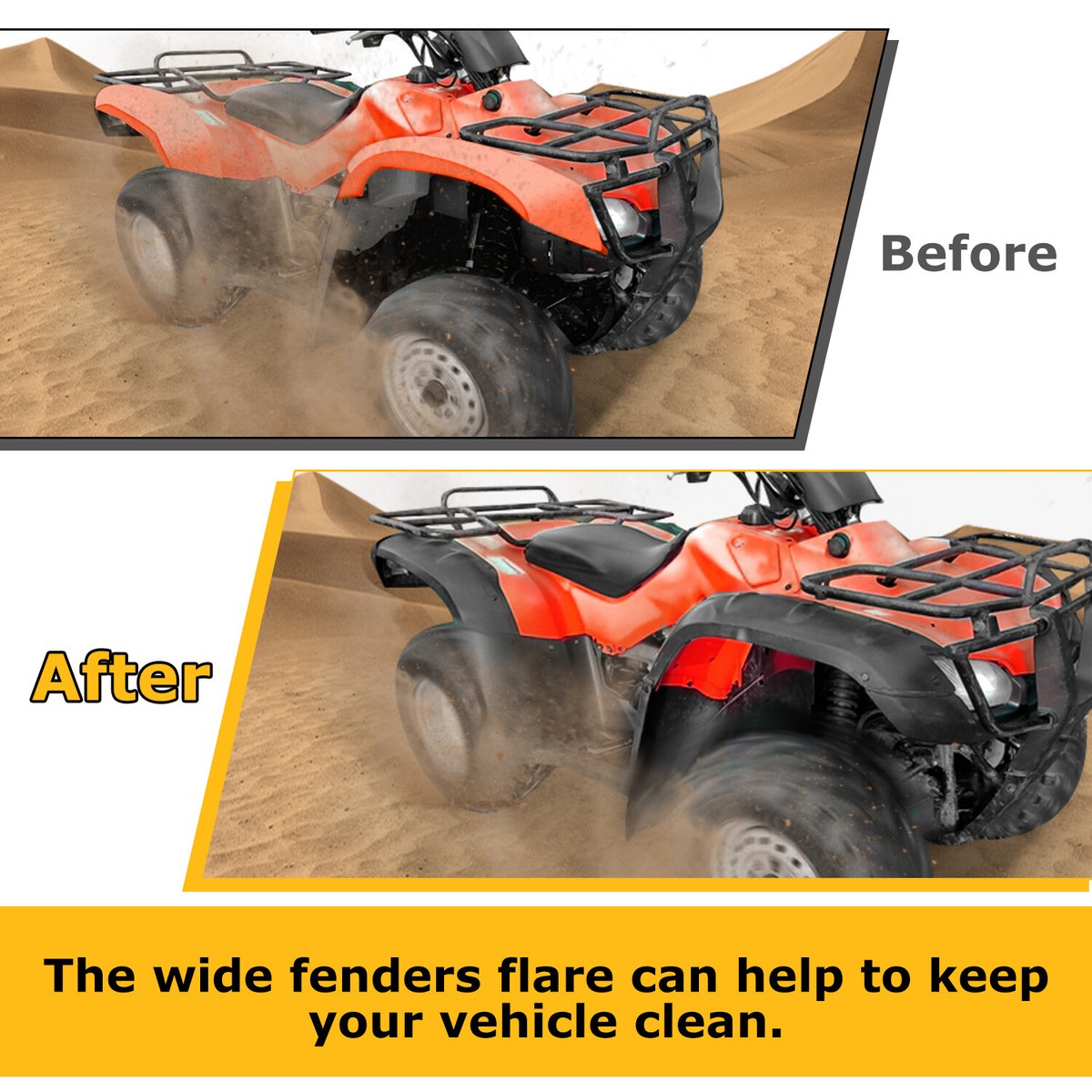 Fender Flares Mud Guards For Honda TRX350 TM FM TRX400 FA FGA