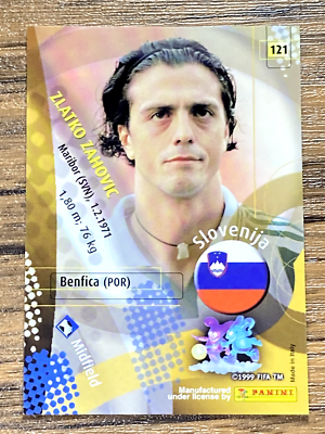Panini 2002 World Cup Card No.121 Zlatko Zahovic Slovenia Japanese