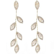 Dangling Earrings for Women Bridal Earrings for Wedding Rhinestone Wedding Pr...