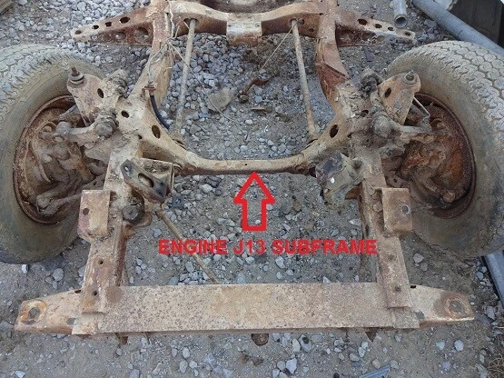 FITS DATSUN NISSAN 520 521 PICKUP UTE MODEL 1965 72 ENGINE SUBFRAME USED - Image 4 of 4