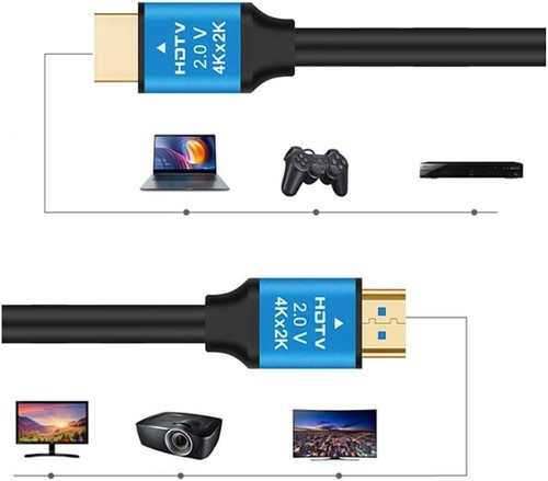 1.5M, 3M, 5M, 10M, 15m, 20M Premium HDMI Cable V2.0 Ultra HD 4K 2160p 1080p - Picture 6 of 6