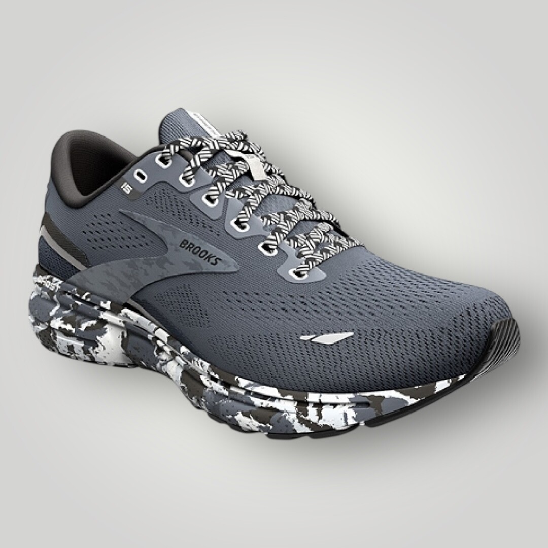 Brooks Ghost 15 Black Ebony Oyster Camo Women Running Shoes