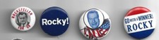 1960s pinback Nelson ROCKEFELLER 4 pin NY Governor PRESIDENTIAL CANDIDATE VP