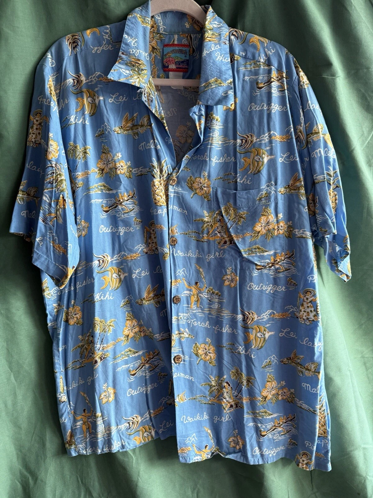 Hawaiian Joe Kealoha Hawaiian shirt Mens XL