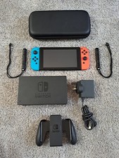 Nintendo Switch V2 Console With Accessories - Neon Blue / Neon Red
