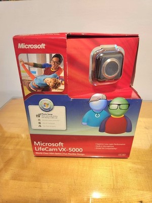 Microsoft LifeCam VX-5000 World Class VGA Optics Web Cam PC-USB