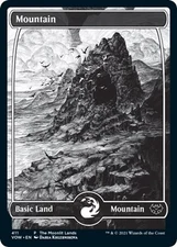 NM - Foil - Mountain (Moonlit Land) (Foil Etched) - 411 - WPN & Gateway Promos