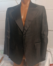 1970s 1974 Vtg After Six Tuxedo Jacket Stars 42R Disco Prom Dinner jimmy fallia