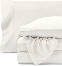 Super Soft Fleece Sheet Set - Queen Size - Extra Plush Polar Fleece, No-Pilling