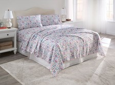 BrylaneHome BH Studio Microfiber Printed Sheet Set