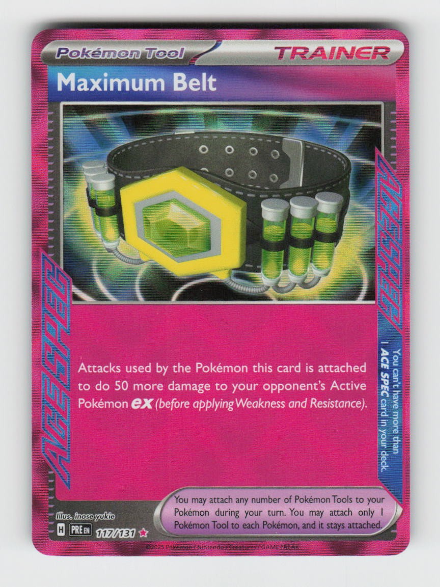 Maximum Belt SV: Prismatic Evolutions PRE 117/131 NM Holofoil Pokemon Card