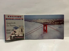 EXCITING HIGHLIGHTS Covered on the SAN FRANCISCO Gray Line Tour Postcards EC HTF