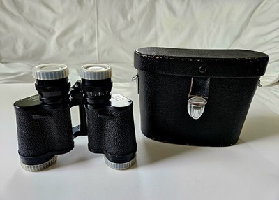 Vintage Carton Binoculars 6X30 Field 7.5 Coated Optics with Case Made in Japan