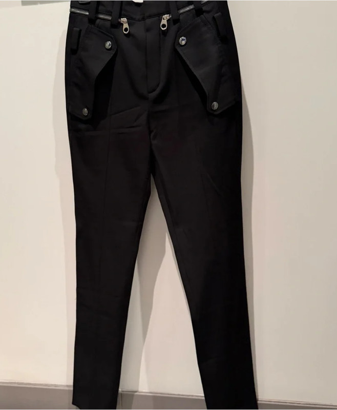 Chloé Black Pants w/ Zipper Waist