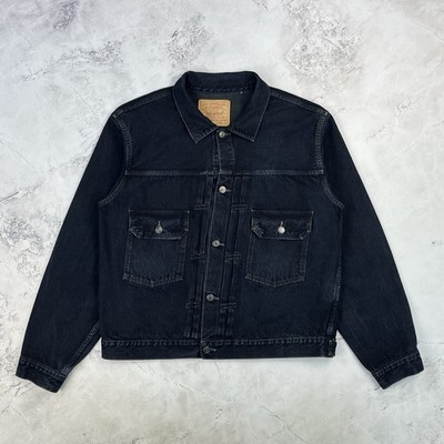 Levi's LVC 1953 'Type 2' 507XX Big E Black Lizard Denim Jacket Size 44 XL T-Back