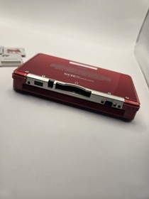 Nintendo 3DS Metallic Red Console System with 7 GamesNo Charger No Stylus 