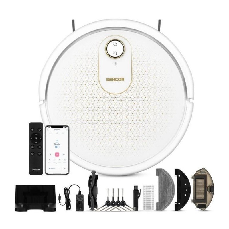 Aspirateur robot Sencor SRV 4550WH blanc avec navigation intelligente