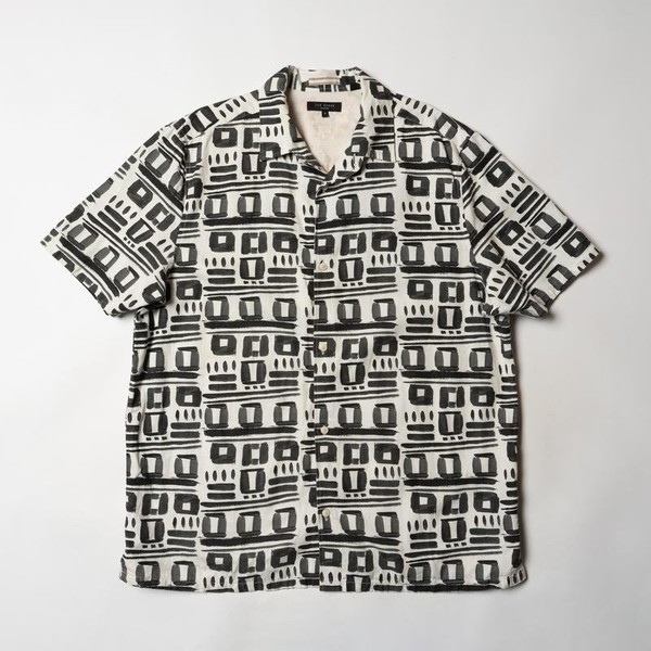 Men Ted Baker Shirt White Linen-blend 42 / XL / 50