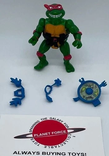 1989 Breakfightin’ Raphael Complete TMNT Vintage Ninja Turtles Figure