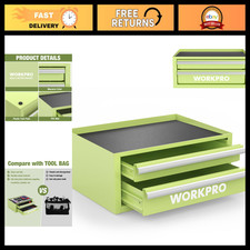 12.5 Mini Metal Tool Box With 2 Drawers Portable Storage Organizer For Tools