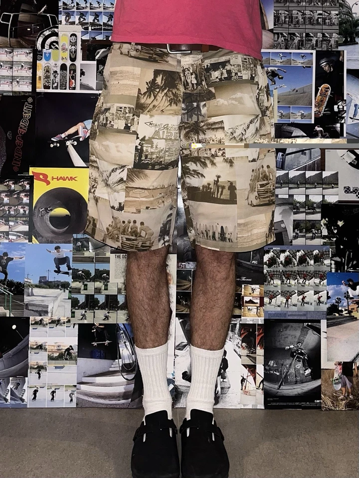 Shorts FRANKLIN & MARSHALL W33 EUR44 Leo Skinny Straight Fit Grunge Vintage - Imagen 1 de 4