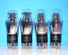 No type 76 Tung-Sol radio audio amplifier vacuum 4 tubes valves tested ST 276 76