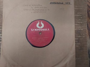Late Teens SYMPHONOLA 9" 78/EDDIE NELSON..Vocals w. Orch.