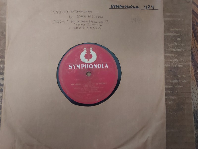 Late Teens SYMPHONOLA 9" 78/EDDIE NELSON..Vocals w. Orch.