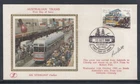 Australia 1989 Trams Silk Sterling Cachet Signed Pictorial FDC