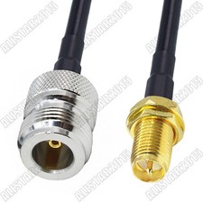 N Female to RP-SMA Female Male Pin Connector Lot RF Pigtail Coax Cable RG58