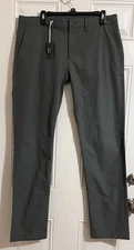 J.Crew 484 Flex Slim Fit Tech Pants Gray Performance Oxford Men’s‎ 34 x 34 NWT