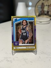 2024-25 Panini Donruss Devin Carter Rated Rookie Gold Choice /10 RC SP 210 Kings
