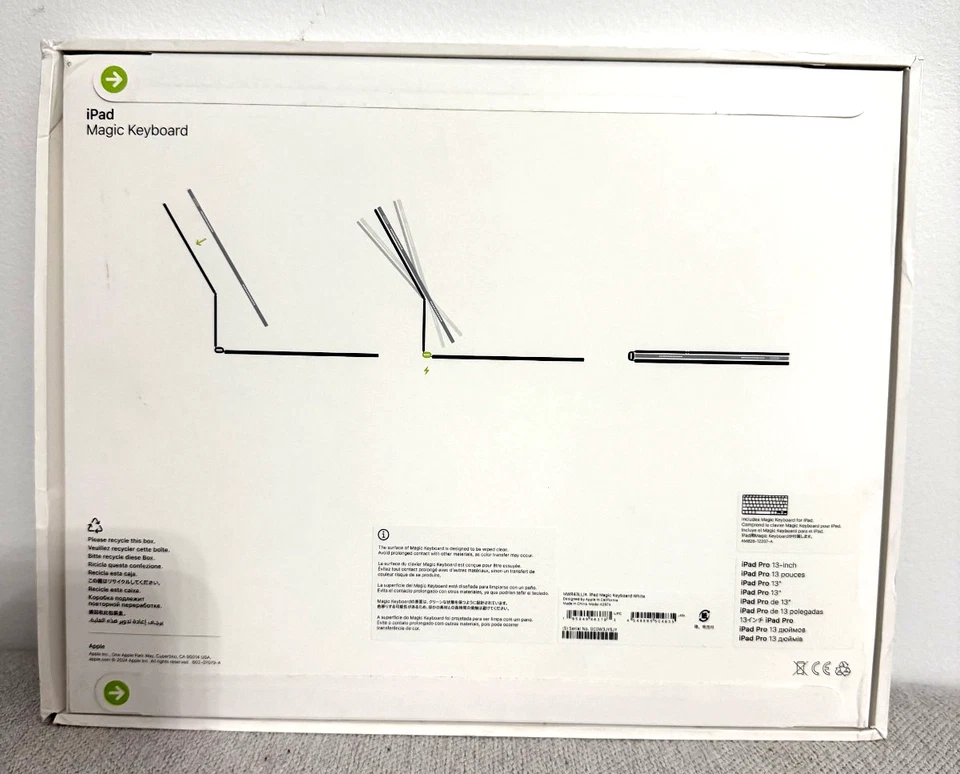 Apple iPad Magic Keyboard for 2024 Apple iPad Pro 13" (M4) White - NEW SEALED !! - Image 2 of 2