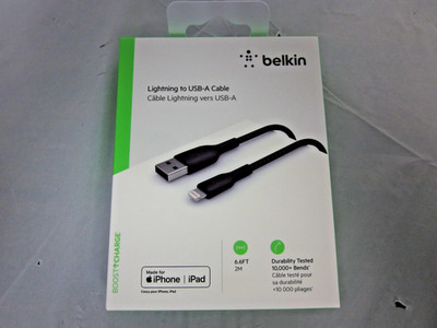 Original Belkin BOOST CHARGE MFi-Certified Lightning to USB-A 2M / 6.6 FT Cable