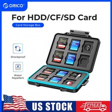 ORICO 24 Slots SD Card Case Holder for 12 SD TF Card Waterproof Shock Resistant