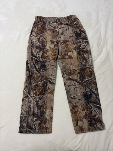 Vtg Carhartt B235 CAP Realtree Camo Pants Men's 33x30 Distressed