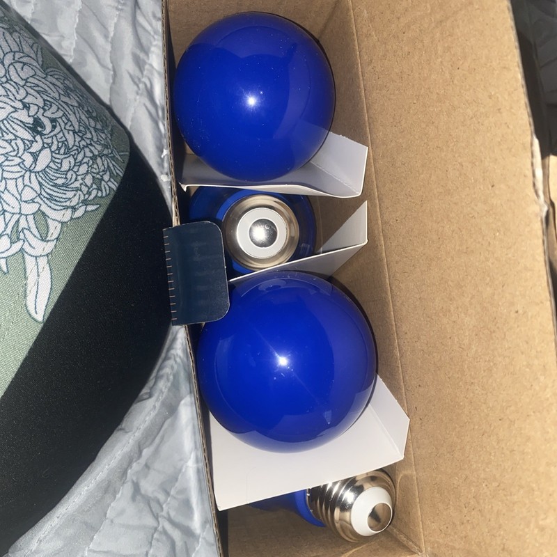 Four Pack of Blue Colored Led Bulbs E26 Base