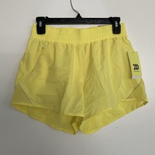 Women s All in Motion Mid-Rise Core Run Shorts Lemon Yellow Size XS