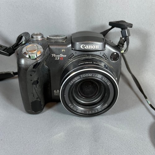 Canon PowerShot S3 IS 6.0MP Digital Camera - With Neck Strap And Case - READ - Picture 1 of 6
