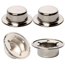 (4-Pack)  Spring Steel Push on Pushnut Caps with Mechanical Zinc Plating - Perma
