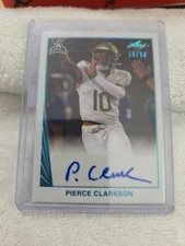 2021 Leaf Memories RC Rookie Auto Platinum /50 Pierce Clarkson